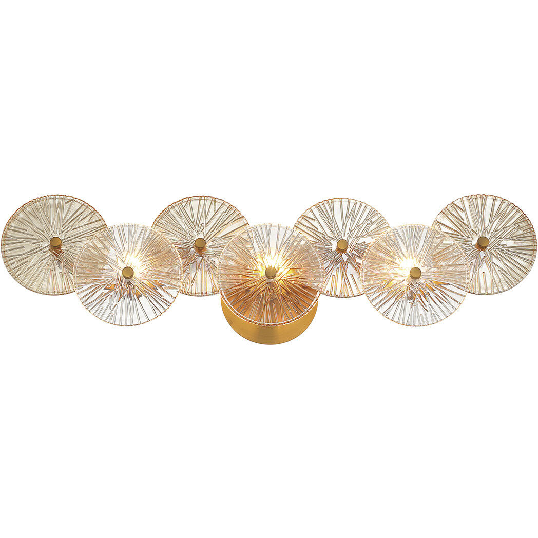 Sue Anne 3 Light 29.5 inch Gold Vanity Light Wall Light