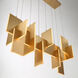 Coburg Linear Chandelier Ceiling Light in Gold