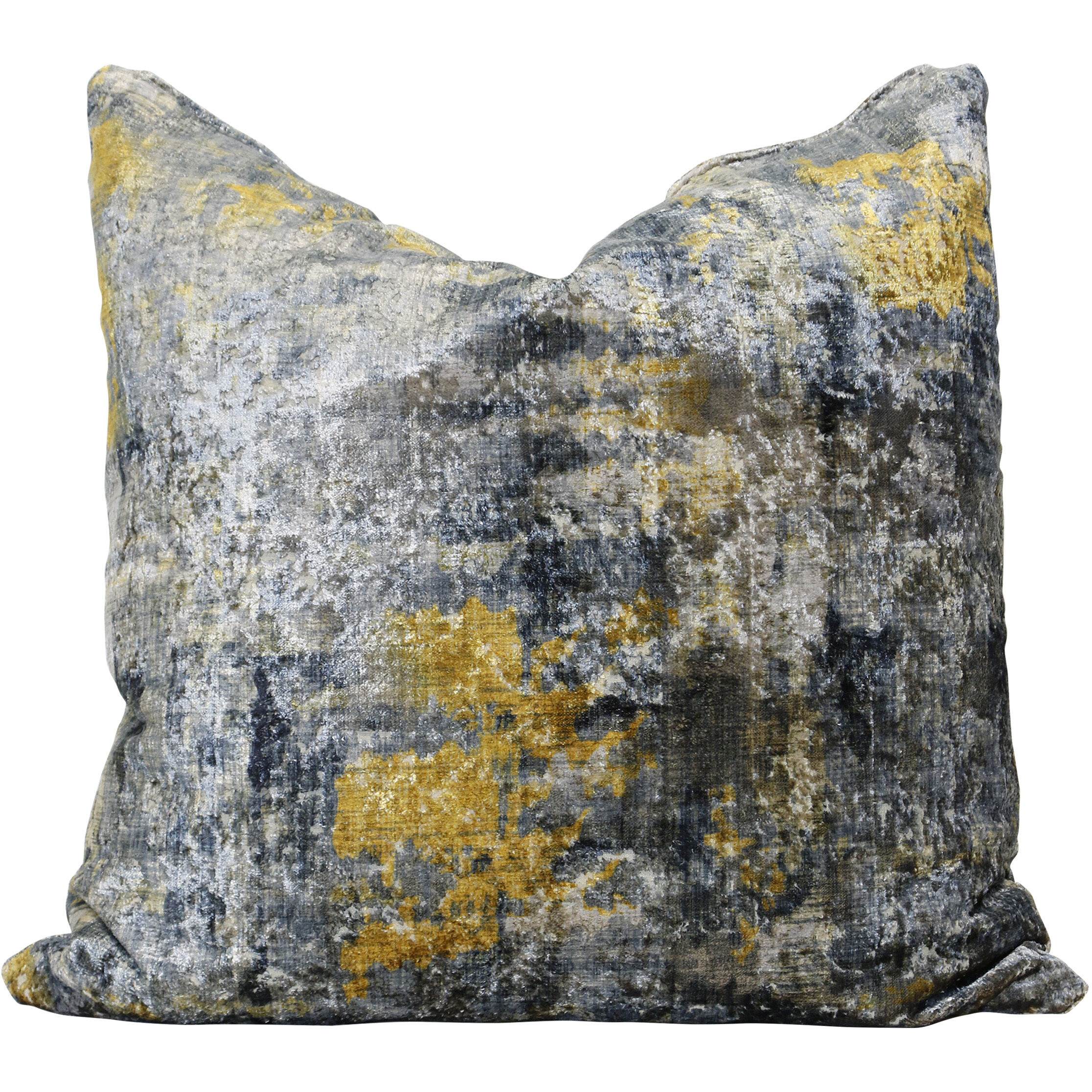 Aura 24 inch Grey Throw Pillow