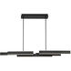 Cameno Linear Chandelier Ceiling Light in Black