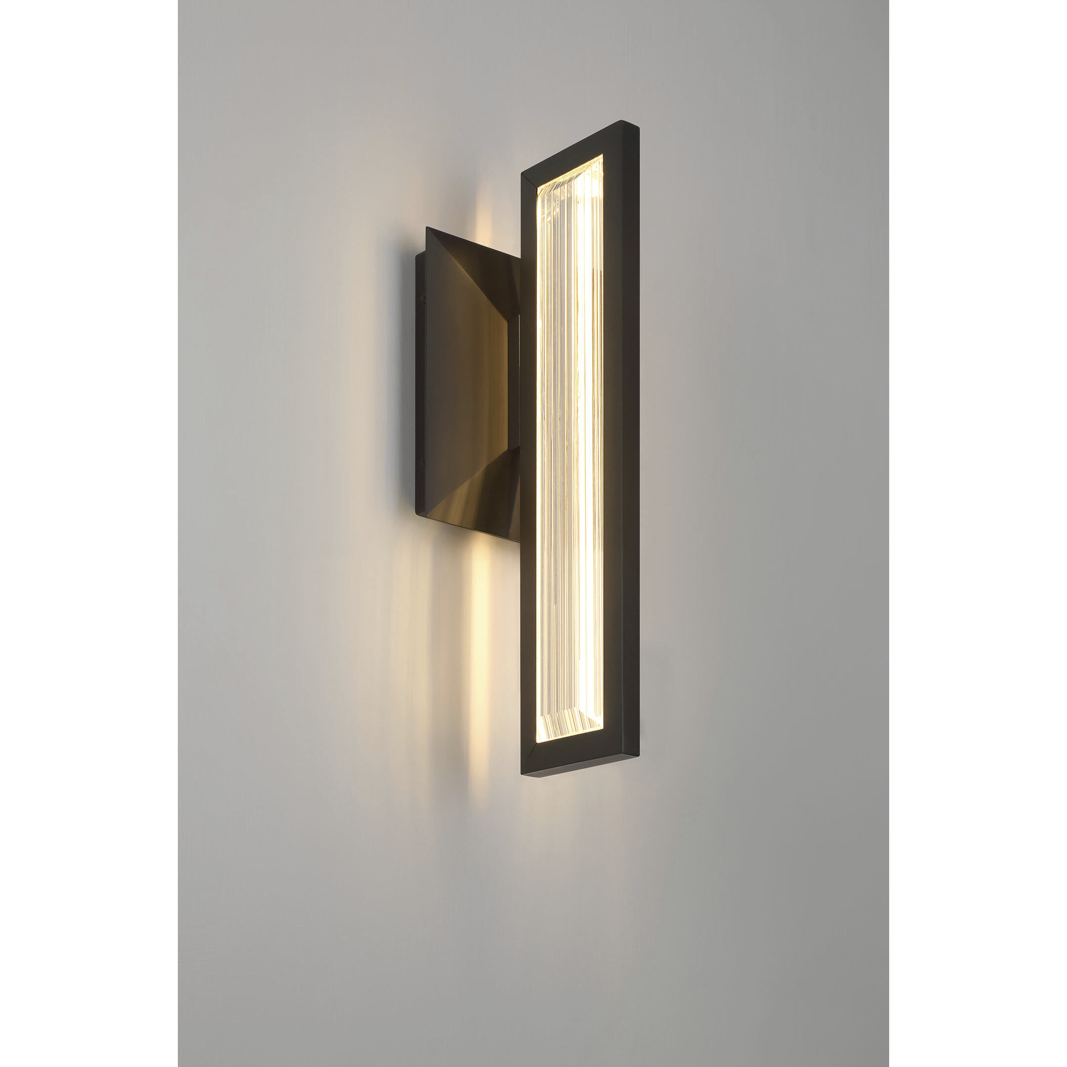 Aelin LED 14 inch Matte Black Outdoor Wall Sconce