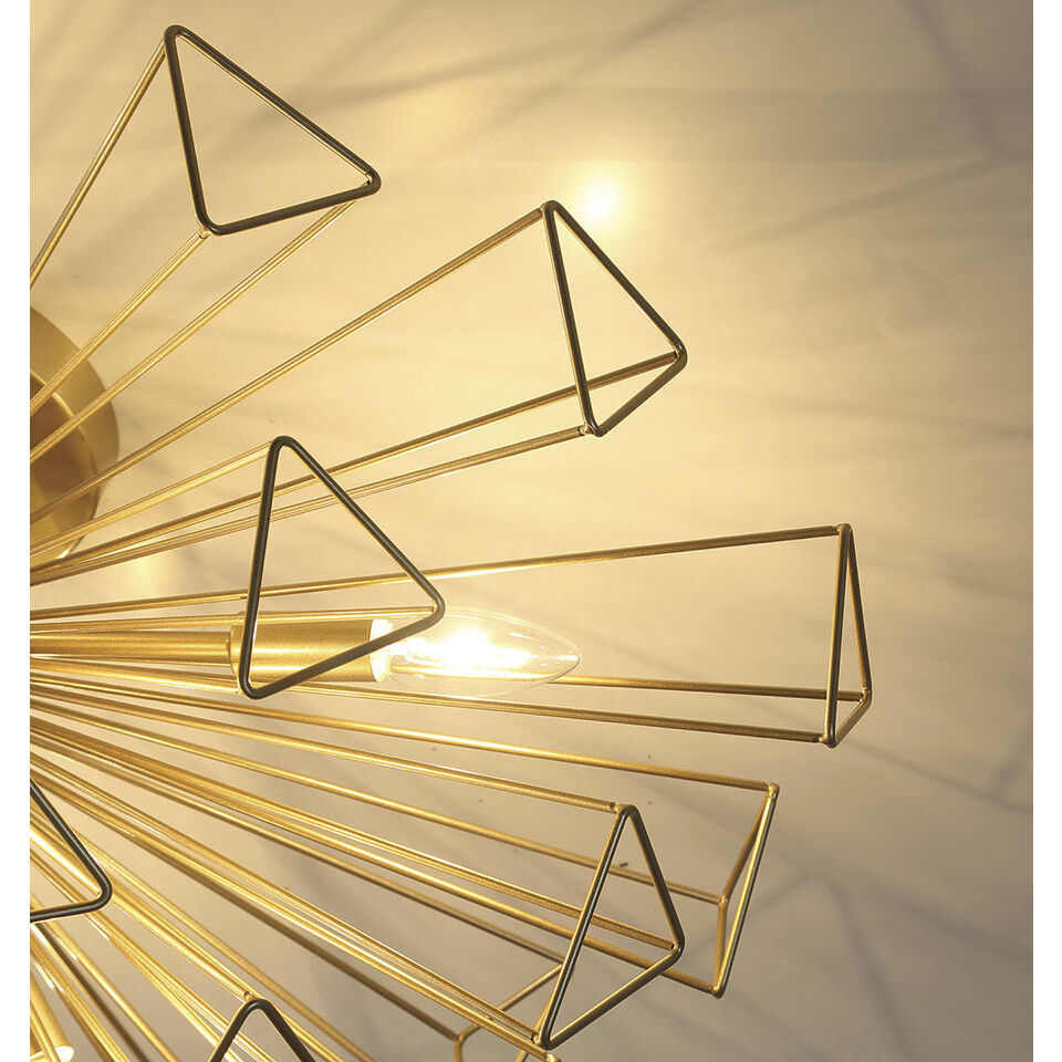 Dendelio 9 Light 22.5 inch Gold Chandelier Ceiling Light