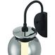 Caswell 1 Light 11 inch Black Outdoor Wall Lantern