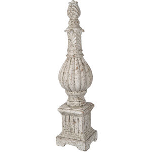 Danna Weathered White Outdoor Finial