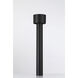 Passage 10 watt Black Outdoor Bollard