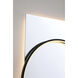 Trails 46 X 30 inch Matte Black LED Mirror