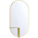 Linden 42 X 24 inch Gold LED Mirror