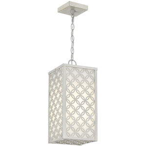 Clover 1 Light 8 inch Aged Silver Outdoor LED Pendant