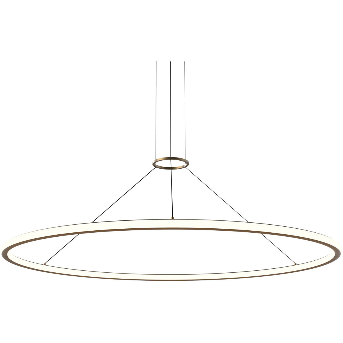 Luna LED 62 inch Painted Brass Pendant Ceiling Light
