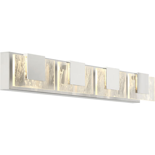 Kasha LED 37 inch Chrome Vanity Light Wall Light