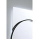 Trails 46 X 30 inch Matte Black LED Mirror