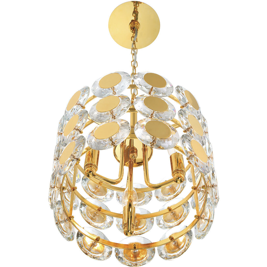 Perrene 3 Light 12 inch Gold Chandelier Ceiling Light