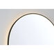Linden 36 X 24 inch Matte Black LED Mirror