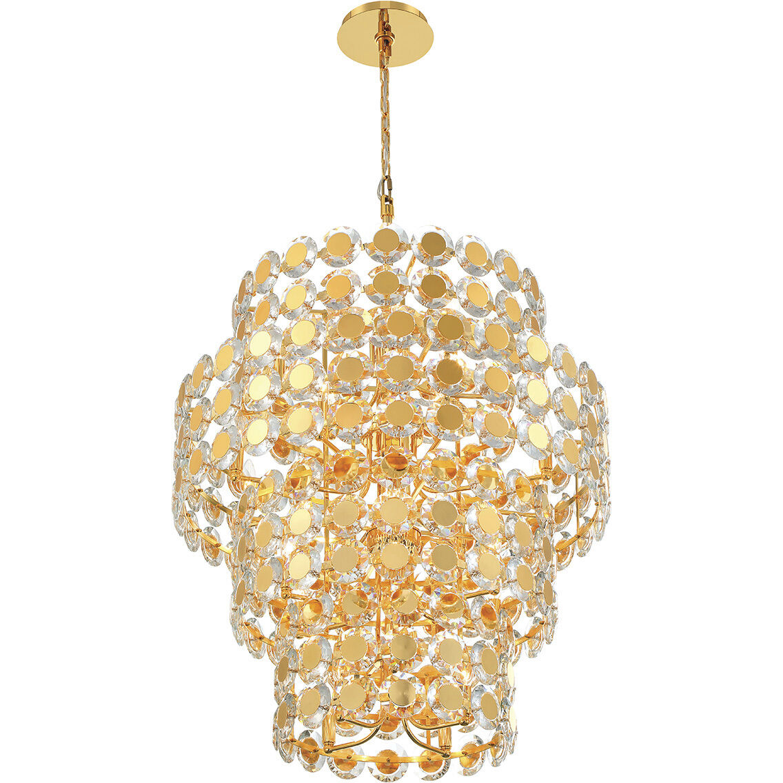 Perrene 24 Light 31.5 inch Gold Chandelier Ceiling Light