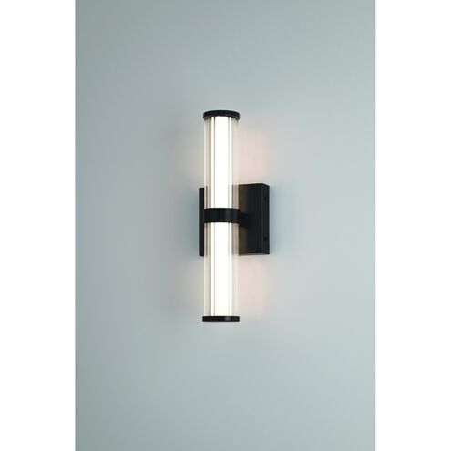 Fayton 1 Light 14 inch Black Outdoor Wall Sconce