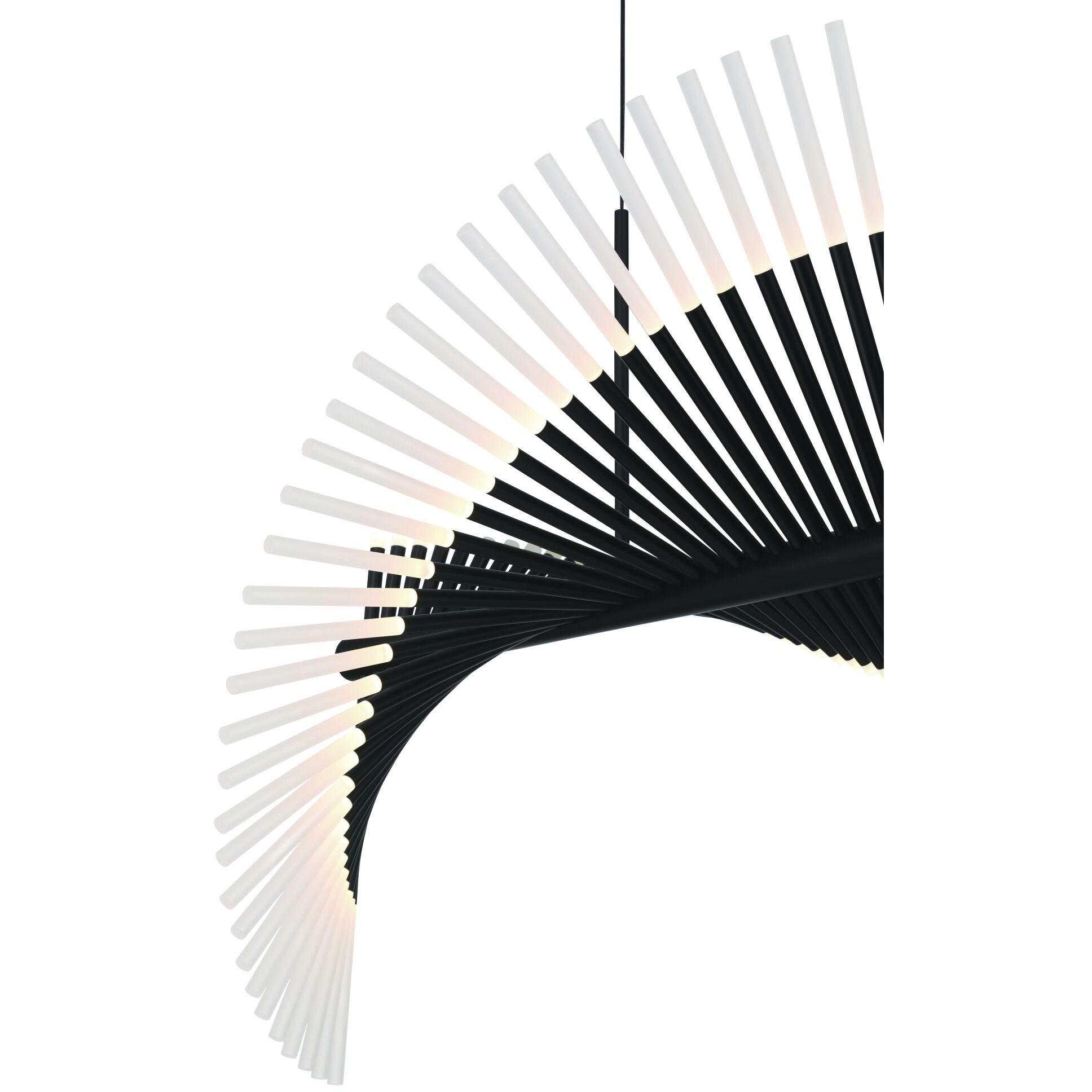 Voltik 72 Light 29 inch Black Chandelier Ceiling Light