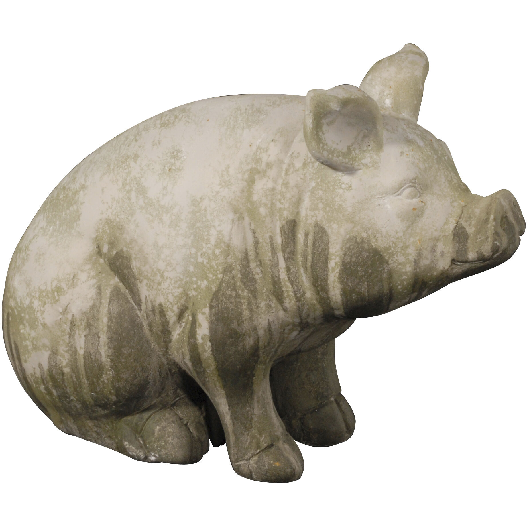 Wilbur White and Gray Outdoor Figurines