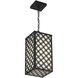 Clover 1 Light 8 inch Black Outdoor LED Pendant