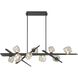 Thorah 9 Light 13 inch Graphite Chandelier Ceiling Light in Graphite Grey