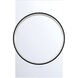 Trails 36 X 24 inch Matte Black LED Mirror