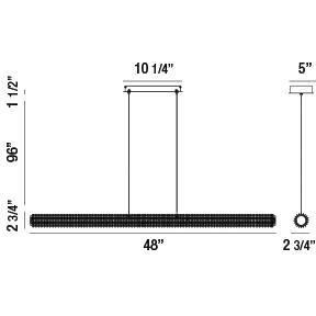 Sassi LED 3 inch Chrome Chandelier Ceiling Light, Large