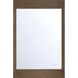 Mogano 36 X 24 inch Dark Walnut LED Mirror