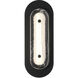 Tramore 1 Light 16 inch Black Outdoor Wall Sconce in Silver