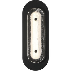 Tramore 1 Light 16 inch Black Outdoor Wall Sconce in Silver