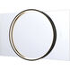 Trails 46 X 30 inch Matte Black LED Mirror