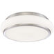 Muir LED 15 inch Satin Nickel Flush Mount Ceiling Light, Large