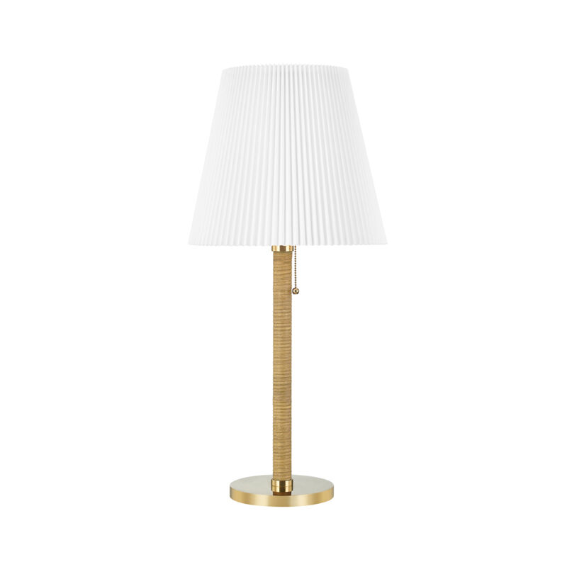 Dorset 28.5 inch 60 watt Aged Brass Table Lamp Portable Light