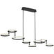 Giro LED 13.5 inch Black Chandelier Ceiling Light