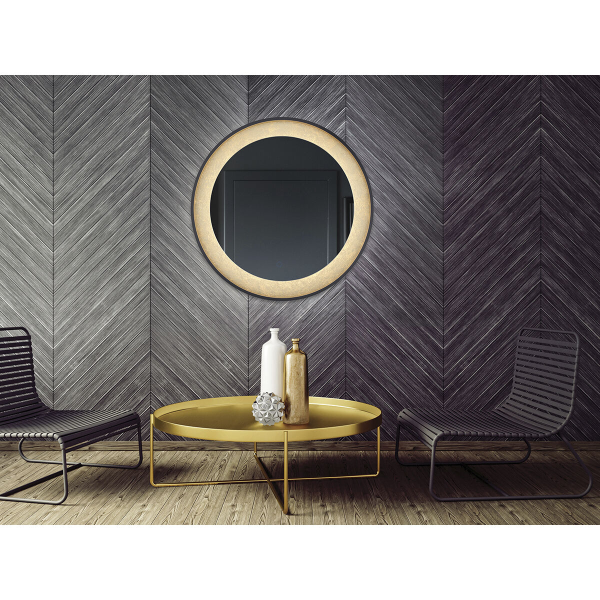 Anya 30 inch Silver Mirror