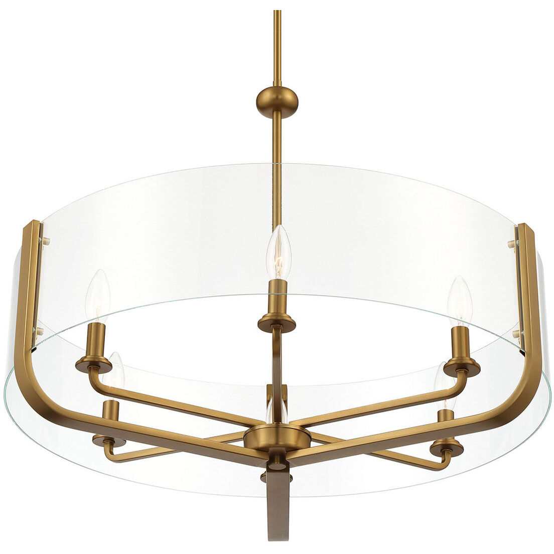 Campisi 6 Light 28 inch Gold Chandelier Ceiling Light