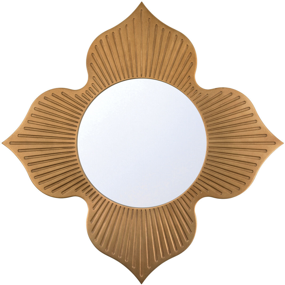 Tullos 48 X 48 inch Burnished Brass Mirror