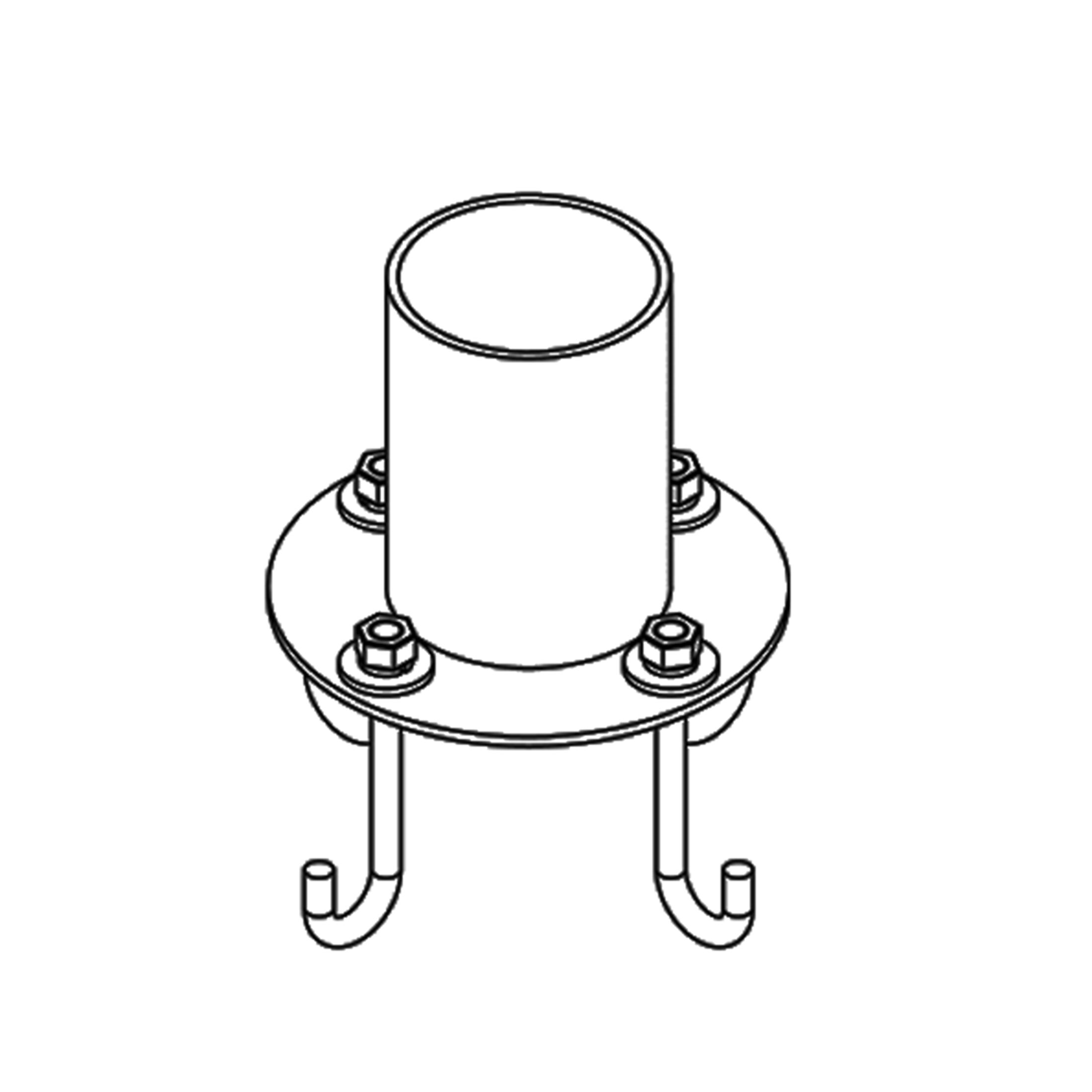 Samantha 4.3 inch Coastal Dark Smoke Outdoor Pier Mount - Open Box