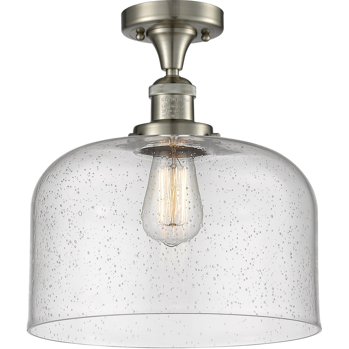 Franklin Restoration X-Large Bell 1 Light 12.00 inch Semi-Flush Mount