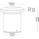 State 10 watt Black Outdoor Bollard