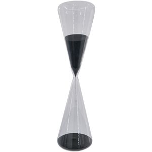 120 Minute Gray/Black Hourglass