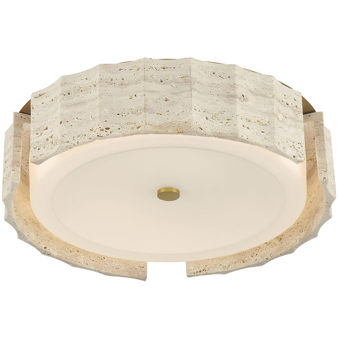 Roslington LED 17.5 inch Gold Flush Mount Ceiling Light