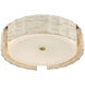 Roslington LED 17.5 inch Gold Flush Mount Ceiling Light