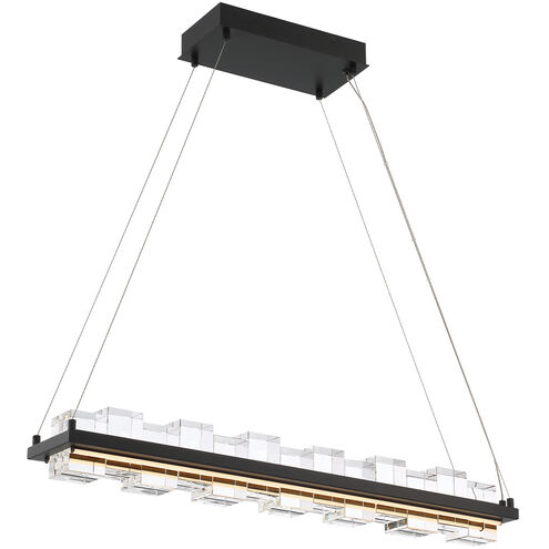 Bruco Linear Chandelier Ceiling Light in Black