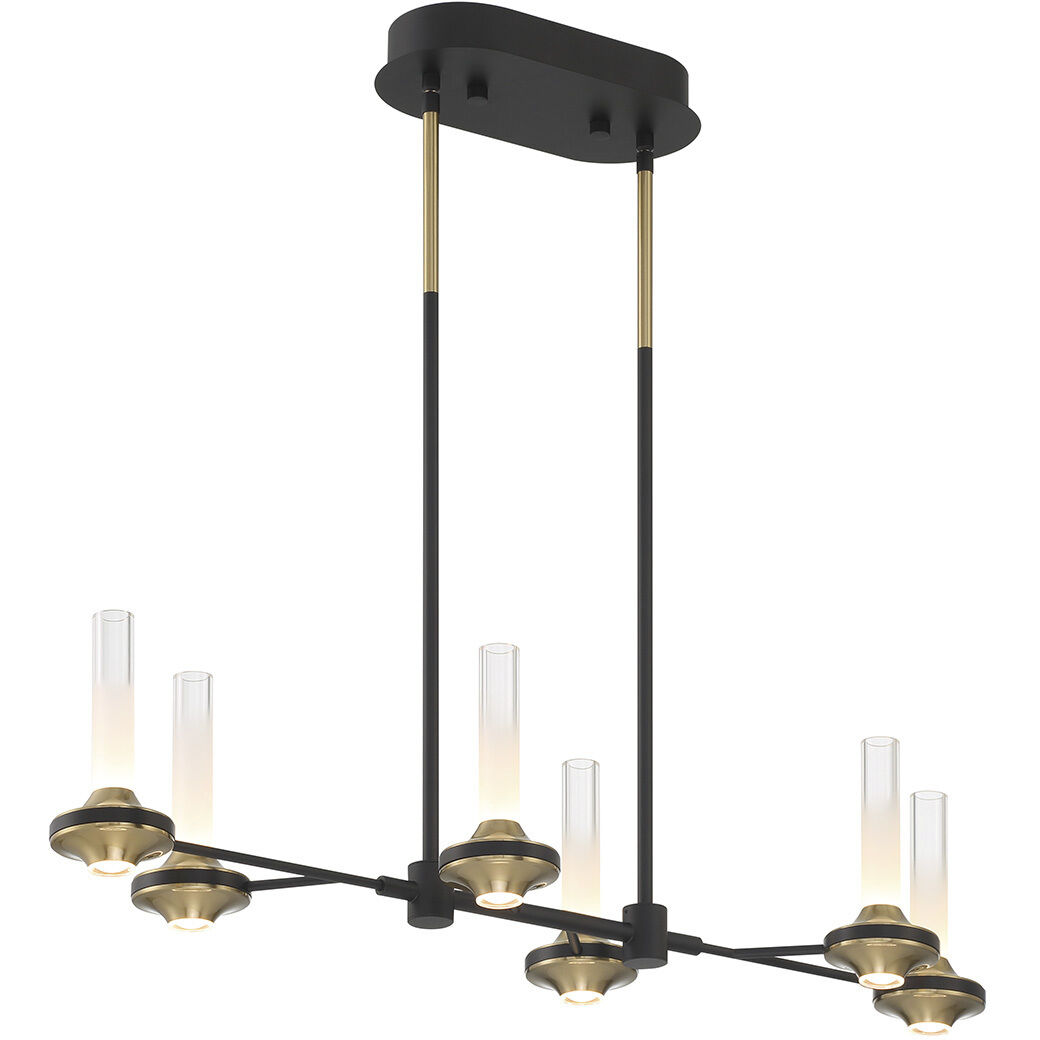 Torcia LED 10.5 inch Black Chandelier Ceiling Light