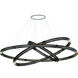 Admiral LED 61.75 inch Gold and Black Chandelier Ceiling Light