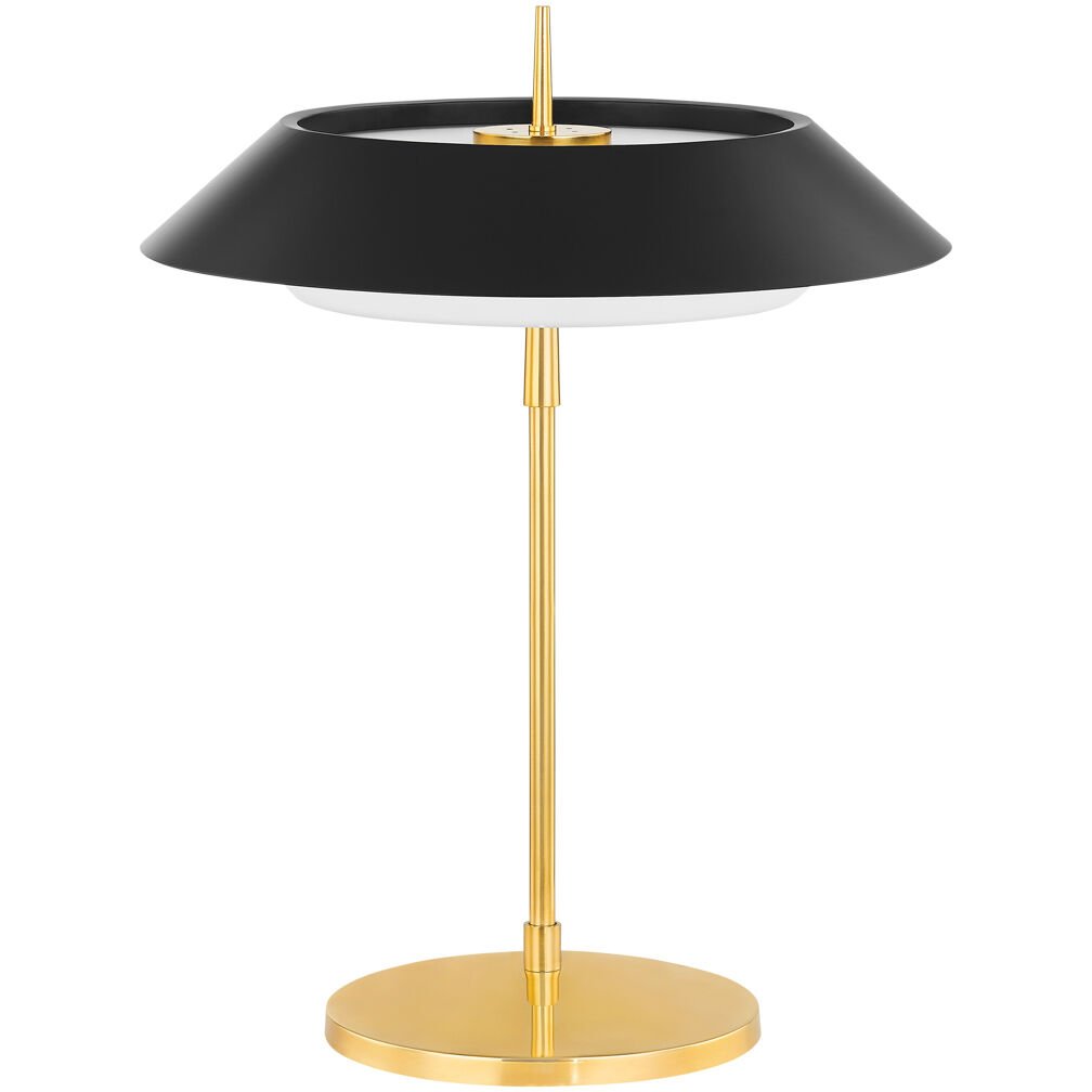 Westport 23.25 inch 8 watt Aged Brass and Soft Black Table Lamp Portable Light