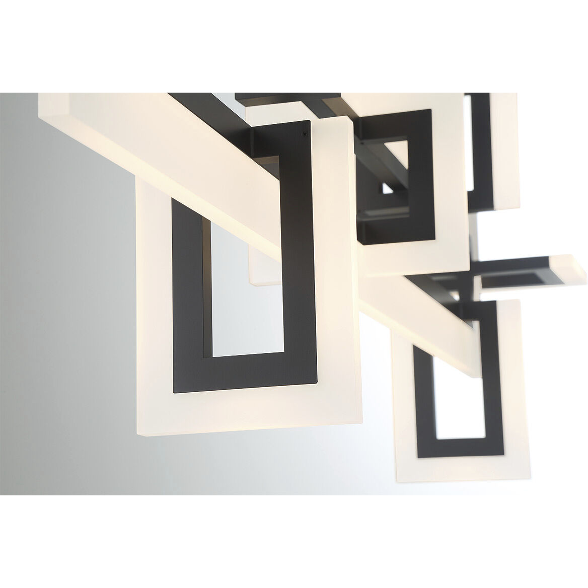 Inizio Linear Chandelier Ceiling Light in Black