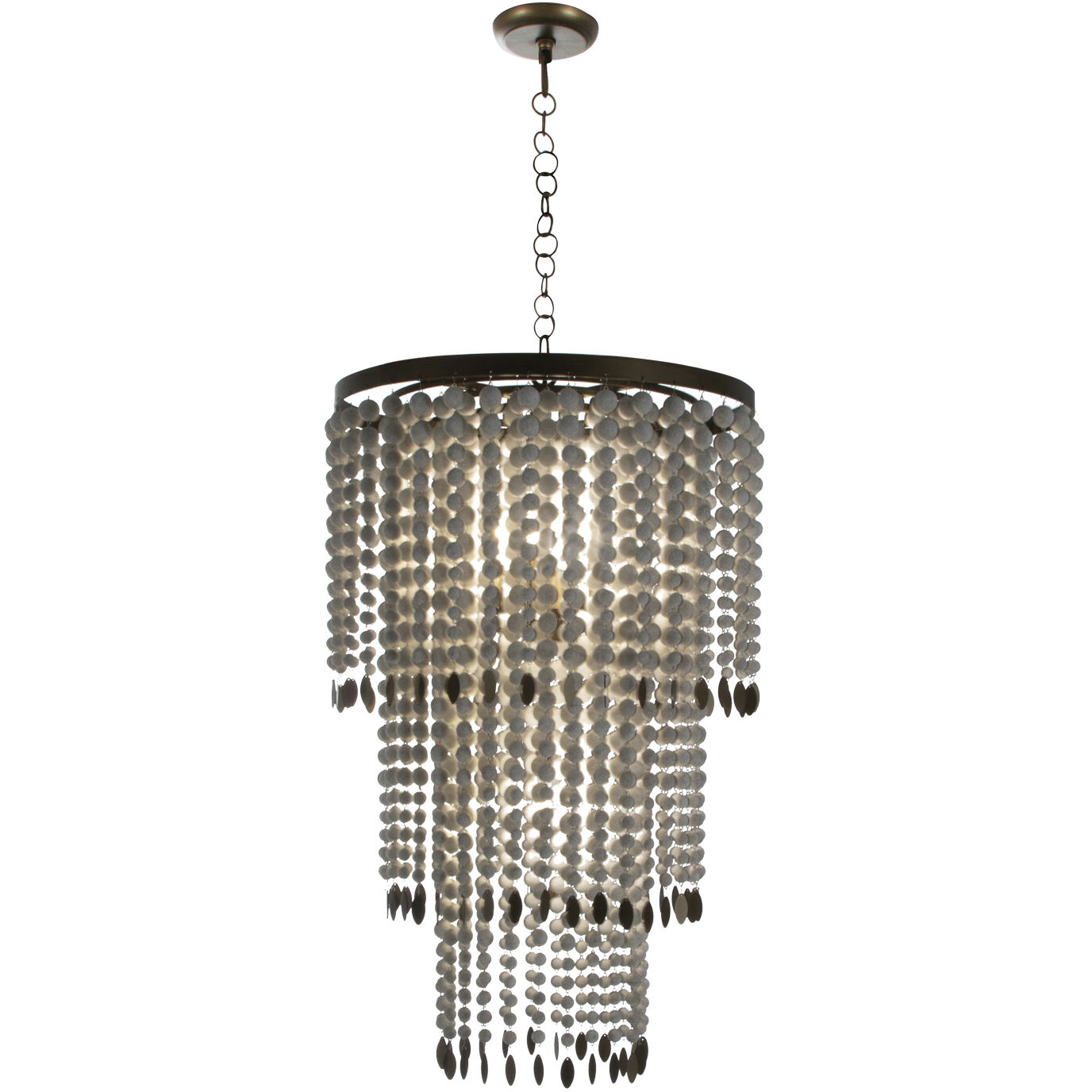 Dolores 4 Light 25.75 inch Antique Grey / Brushed Brass Chandelier Ceiling Light