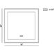 Anya 32 X 32 inch Anodized Black LED Mirror