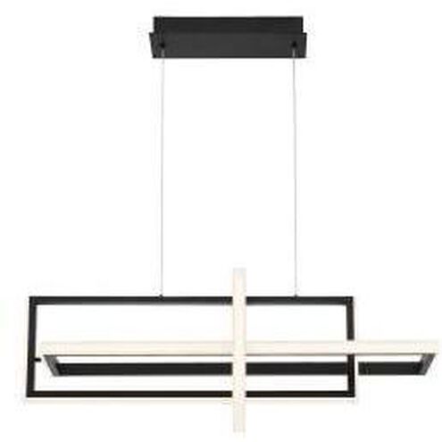 Bordo Linear Chandelier Ceiling Light in Black
