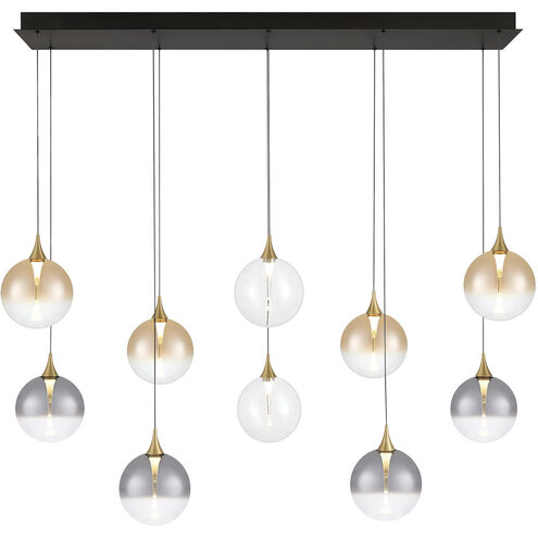 Iissa 10 Light 15.5 inch Gold Chandelier Ceiling Light in Mixed